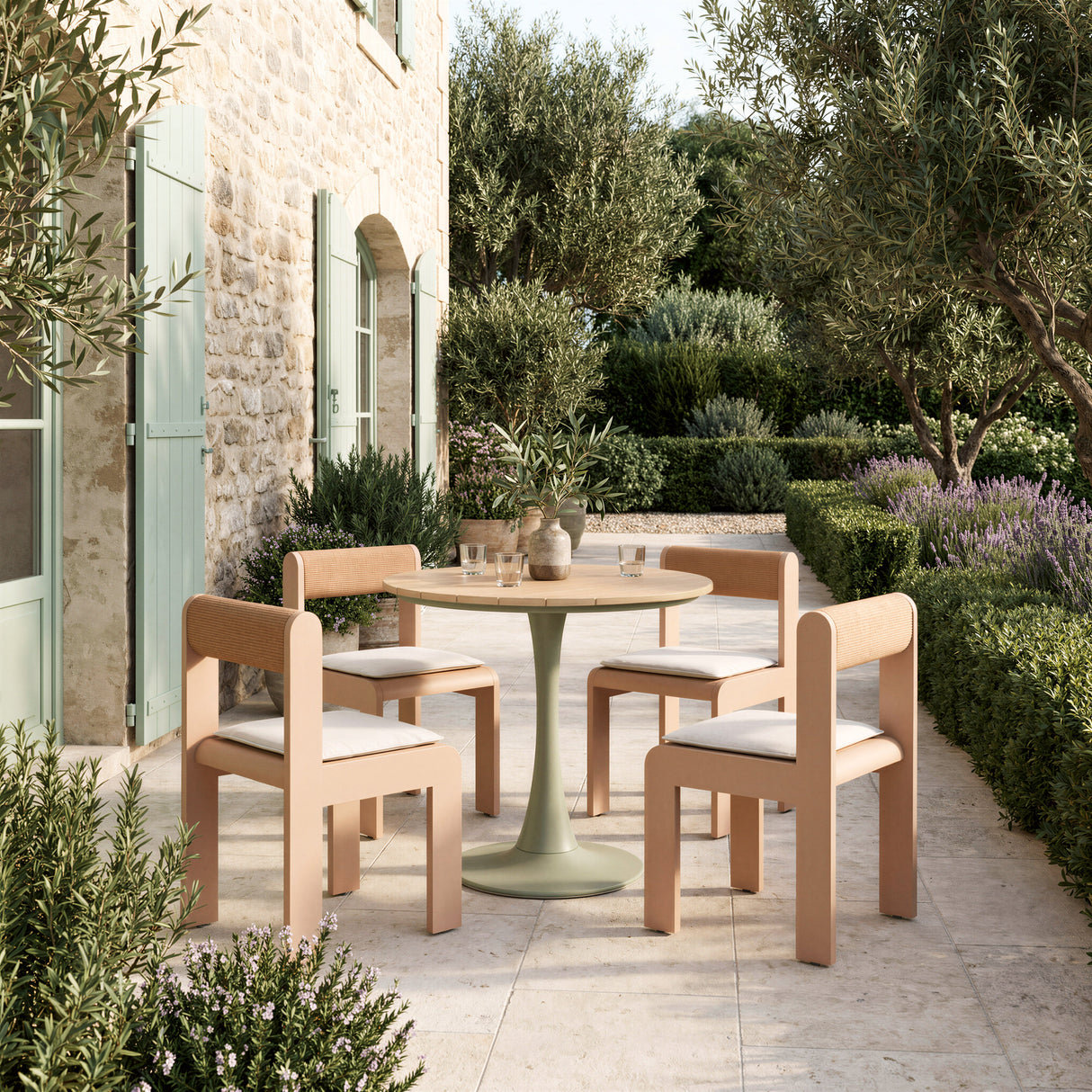 Island White Outdoor Dining Chair (Set of 2) by Zuomod at Eve Furniture