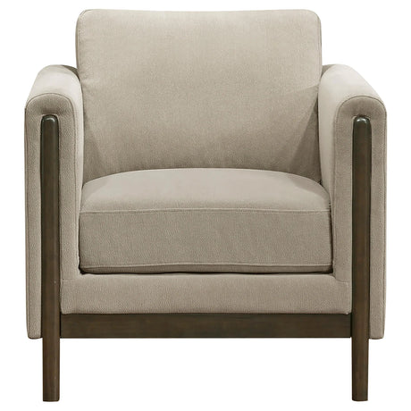 Islington 3-piece Upholstered Panel Arm Sofa Set Taupe by Coaster at Eve Furniture