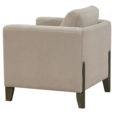 Islington 3-piece Upholstered Panel Arm Sofa Set Taupe by Coaster at Eve Furniture