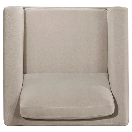 Islington 3-piece Upholstered Panel Arm Sofa Set Taupe by Coaster at Eve Furniture