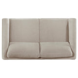 Islington Taupe 2-Piece Upholstered Panel Arm Living Room Set by Coaster at Eve Furniture