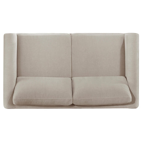 Islington 3-piece Upholstered Panel Arm Sofa Set Taupe by Coaster at Eve Furniture