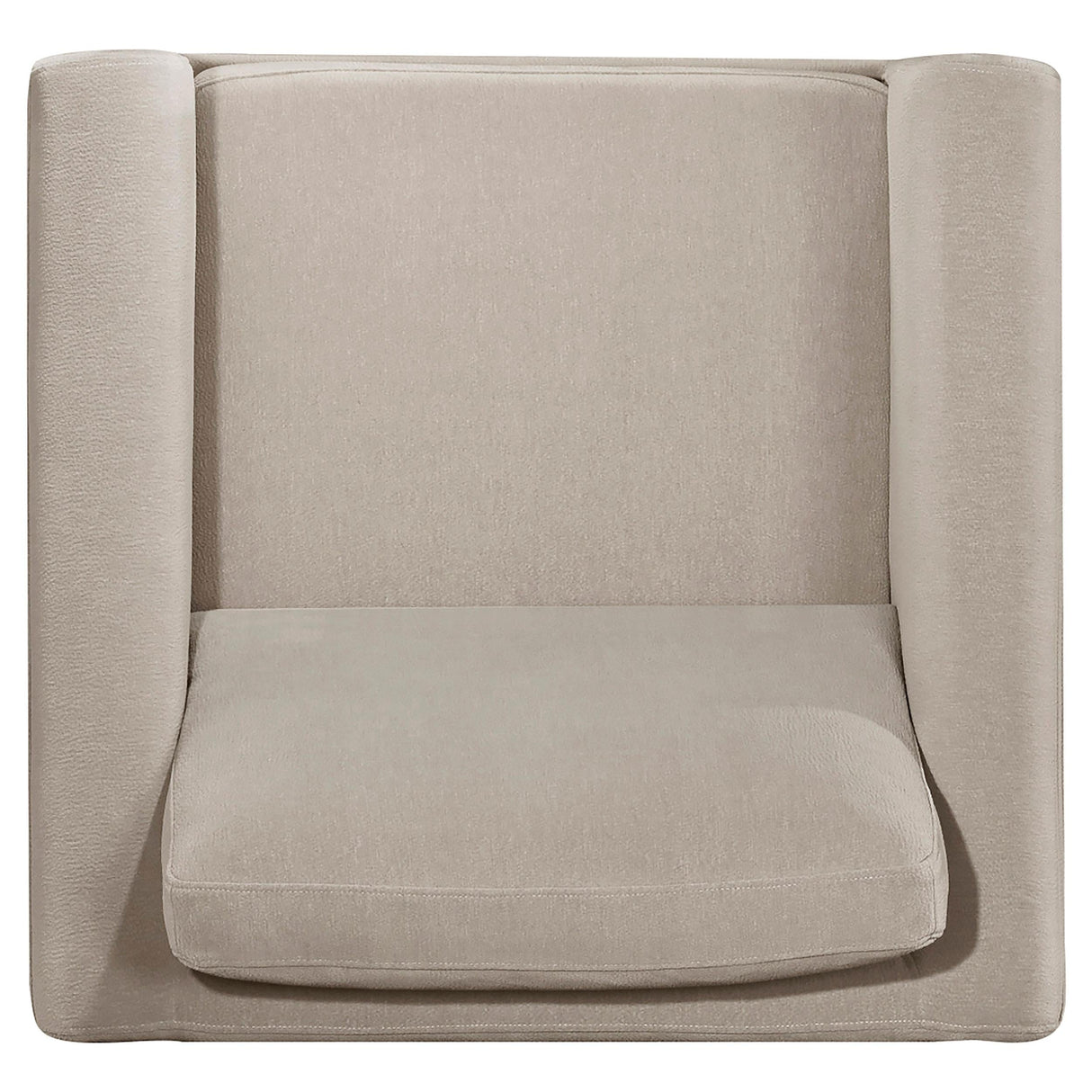 Islington Taupe Fabric Upholstered Panel Arm Accent Chair by Coaster at Eve Furniture
