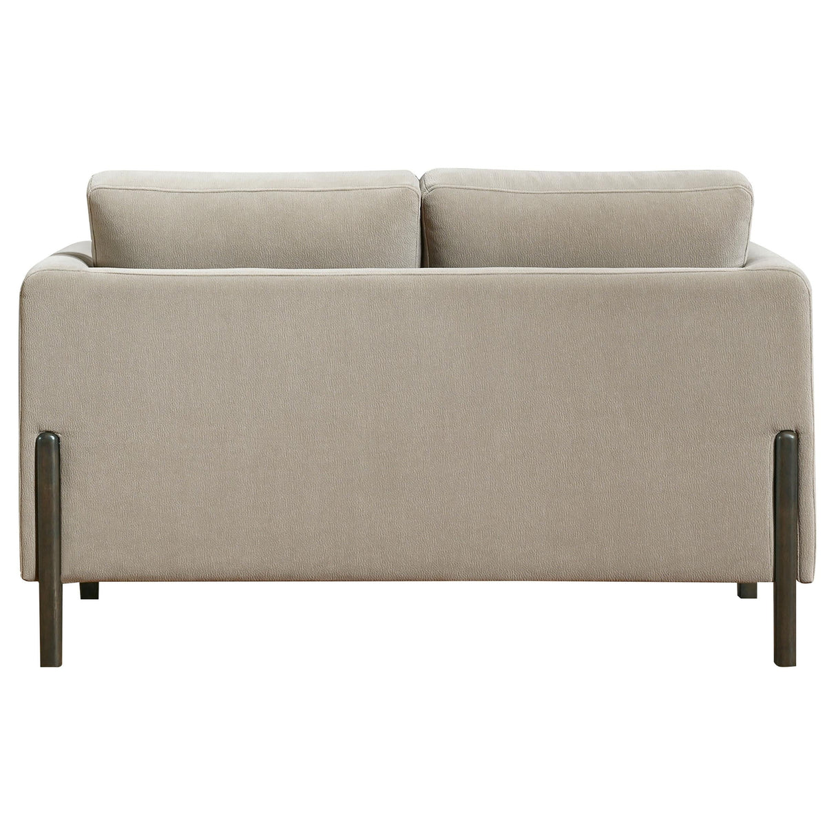 Islington Taupe Fabric Upholstered Panel Arm Loveseat by Coaster at Eve Furniture