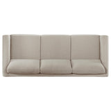 Islington Taupe Fabric Upholstered Panel Arm Sofa by Coaster at Eve Furniture