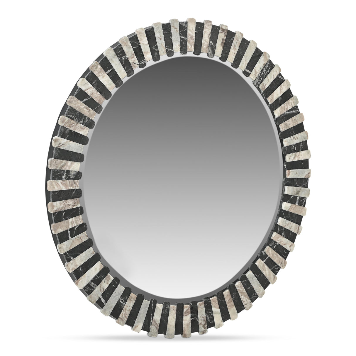 Isolde Black/Beige Mirror by MOES at Eve Furniture