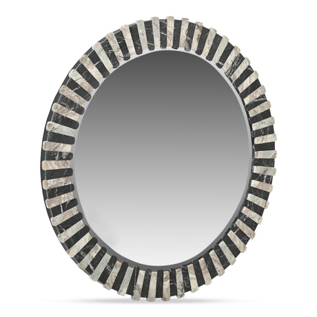 Isolde Black/Beige Mirror by MOES at Eve Furniture
