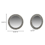 Isolde Black/Beige Mirror by MOES at Eve Furniture