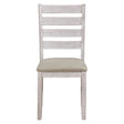 Ithaca Grayish White/Brown Side Chair, Set of 2 by Homelegance at Eve Furniture