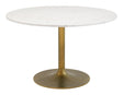 Ithaca White & Gold Dining Table by Zuomod at Eve Furniture