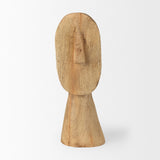 Ivan Large Wooden Head Sculpture by Mercana at Eve Furniture