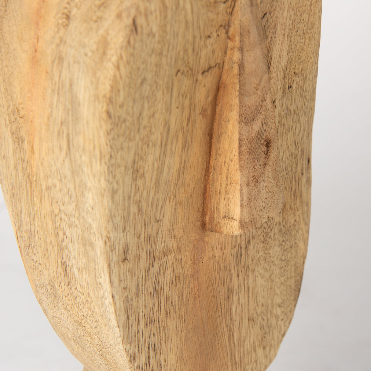 Ivan Large Wooden Head Sculpture by Mercana at Eve Furniture
