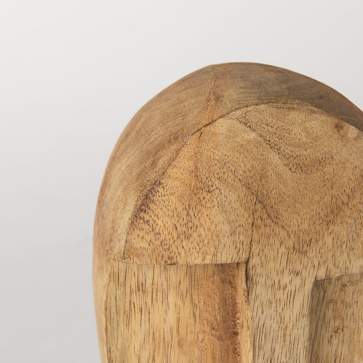 Ivan Medium Wooden Head Sculpture by Mercana at Eve Furniture
