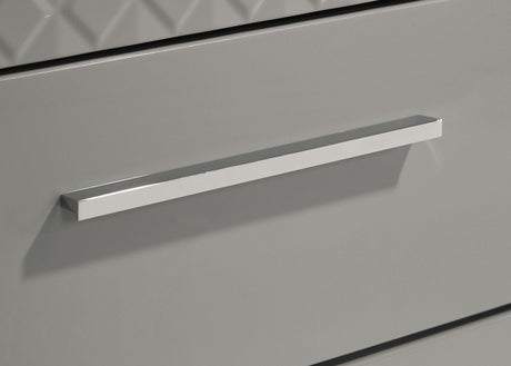 Ives 5-drawer Bedroom Chest of Drawers Grey High Gloss by Coaster at Eve Furniture