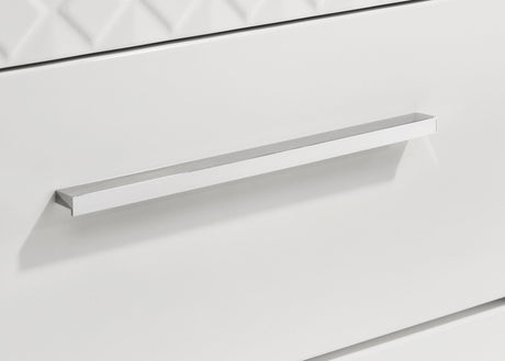 Ives 5-drawer Bedroom Chest of Drawers White High Gloss by Coaster at Eve Furniture
