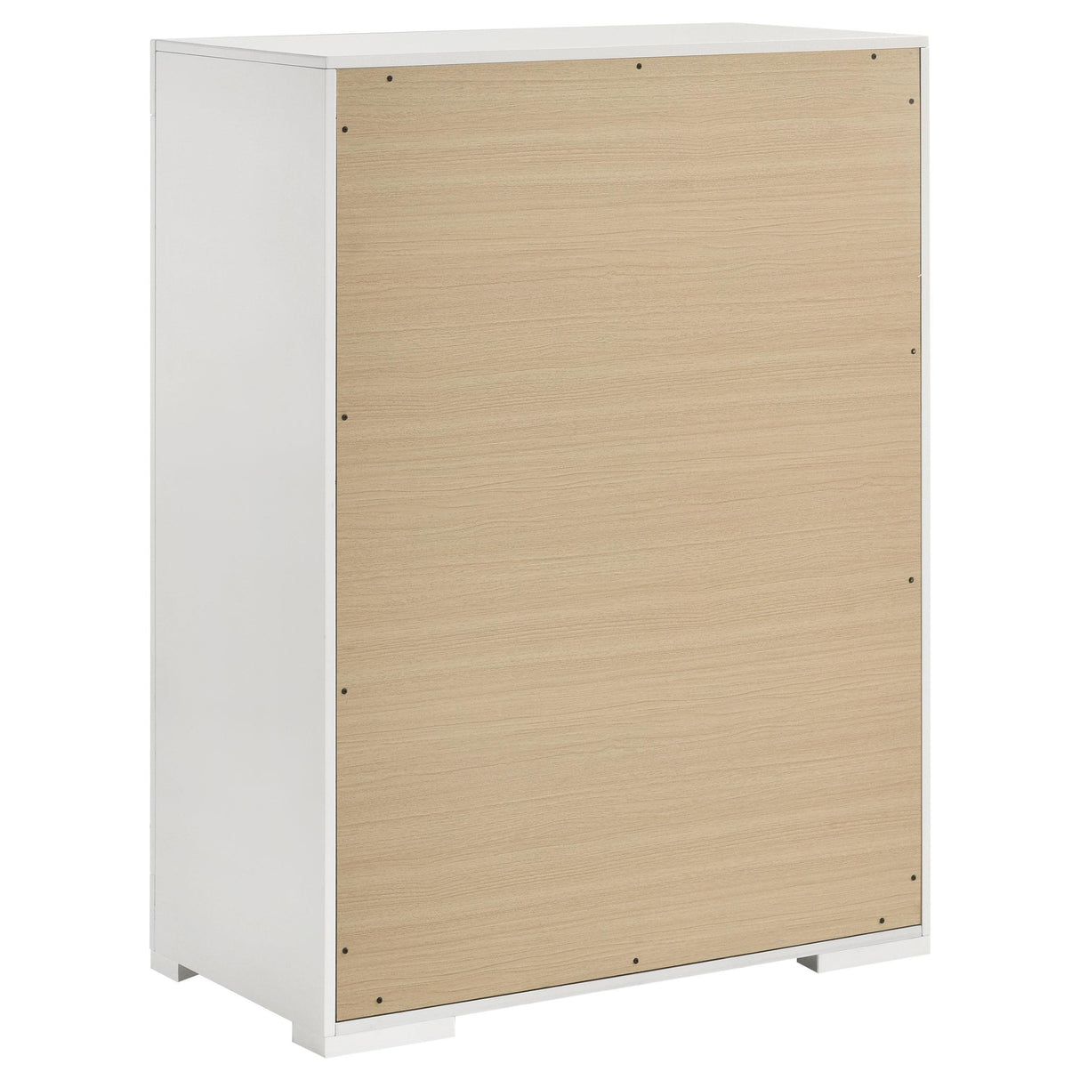 Ives 5-drawer Bedroom Chest of Drawers White High Gloss by Coaster at Eve Furniture