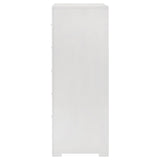 Ives 5-drawer Bedroom Chest of Drawers White High Gloss by Coaster at Eve Furniture