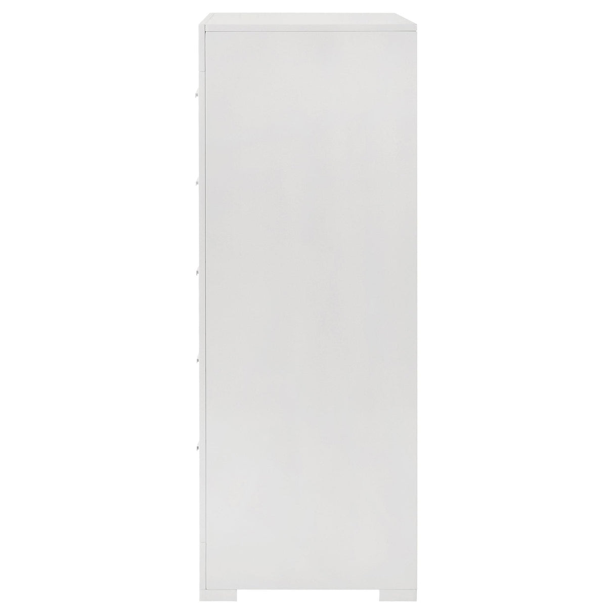 Ives 5-drawer Bedroom Chest of Drawers White High Gloss by Coaster at Eve Furniture