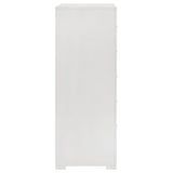 Ives 5-drawer Bedroom Chest of Drawers White High Gloss by Coaster at Eve Furniture