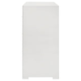 Ives 6-drawer Dresser Cabinet White High Gloss