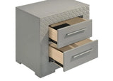 Ives Grey High Gloss 4-Piece Queen Bedroom Set by Coaster at Eve Furniture