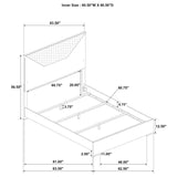 Ives Grey High Gloss 4-Piece Queen Bedroom Set by Coaster at Eve Furniture