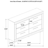 Ives Grey High Gloss 4-Piece Queen Bedroom Set by Coaster at Eve Furniture