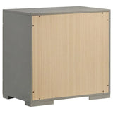 Ives Grey High Gloss 5-Piece Queen Bedroom Set by Coaster at Eve Furniture