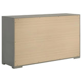 Ives Grey High Gloss 5-Piece Queen Bedroom Set by Coaster at Eve Furniture