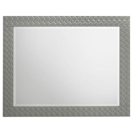 Ives Grey High Gloss Dresser Mirror by Coaster at Eve Furniture