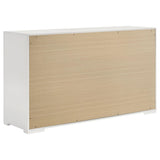 Ives White High Gloss 5-Piece Eastern King Bedroom Set by Coaster at Eve Furniture