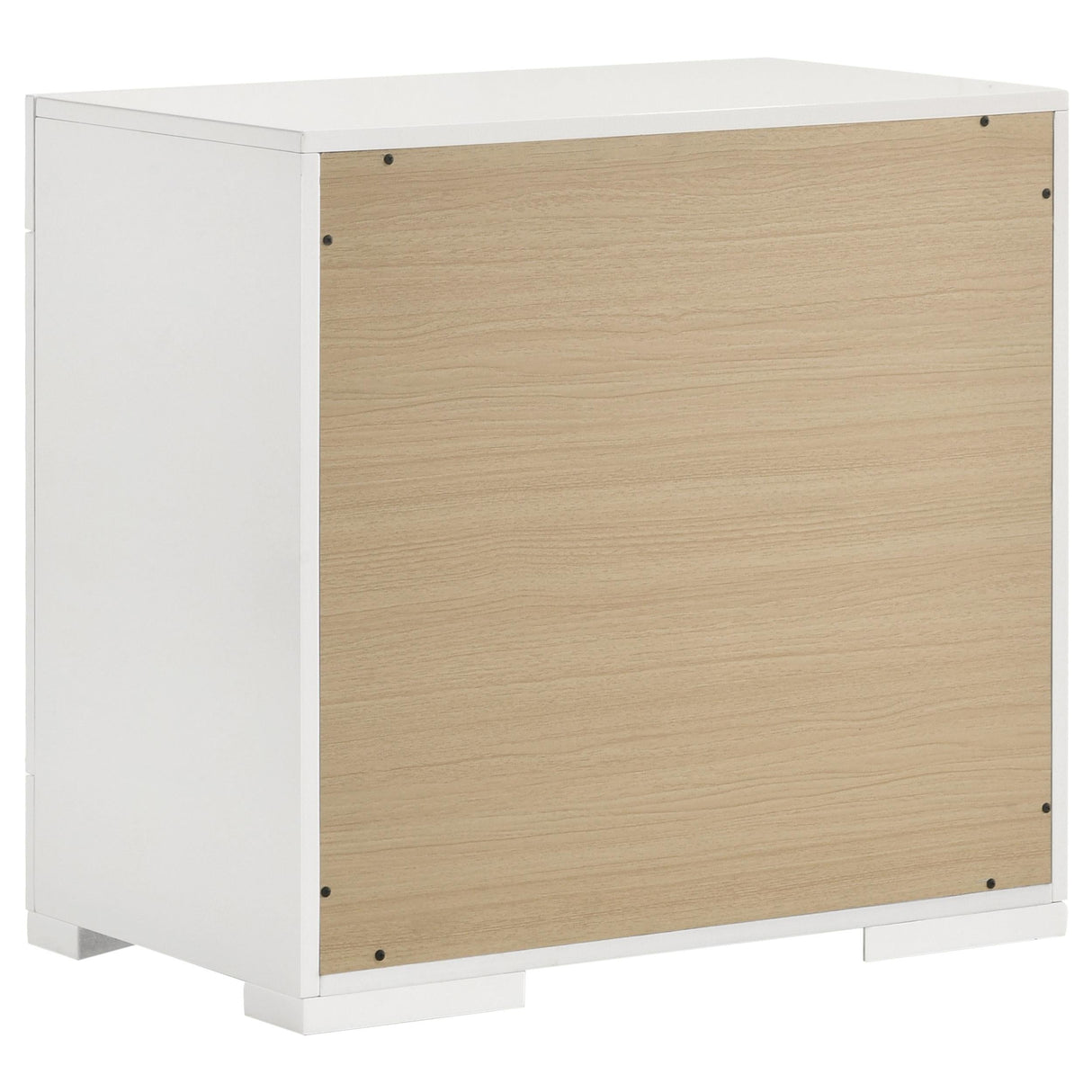 Ives White High Gloss 5-Piece Queen Bedroom Set by Coaster at Eve Furniture