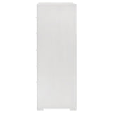 Ives 5-drawer Bedroom Chest of Drawers White High Gloss by Coaster at Eve Furniture