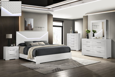 Ivette White Bedroom set by New Era Innovations at Eve Furniture