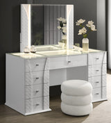 Ivette White Vanity Set by New Era Innovations at Eve Furniture