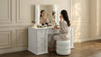 Ivette White Vanity Set by New Era Innovations at Eve Furniture