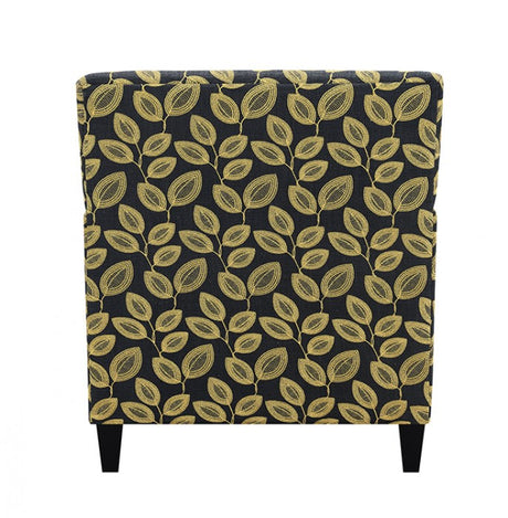 Ivey Botanical Black/Gold Accent Chair by Furniture of America at Eve Furniture