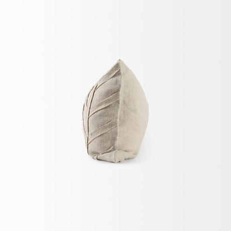 Ivivva Beige Fabric Textured Decorative Pillow Cover by Mercana at Eve Furniture