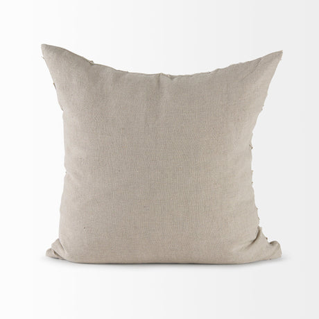 Ivivva Beige Fabric Textured Decorative Pillow Cover by Mercana at Eve Furniture