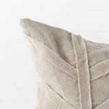 Ivivva Beige Fabric Textured Decorative Pillow Cover by Mercana at Eve Furniture