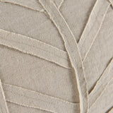 Ivivva Beige Fabric Textured Decorative Pillow Cover by Mercana at Eve Furniture
