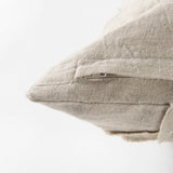 Ivivva Beige Fabric Textured Decorative Pillow Cover by Mercana at Eve Furniture
