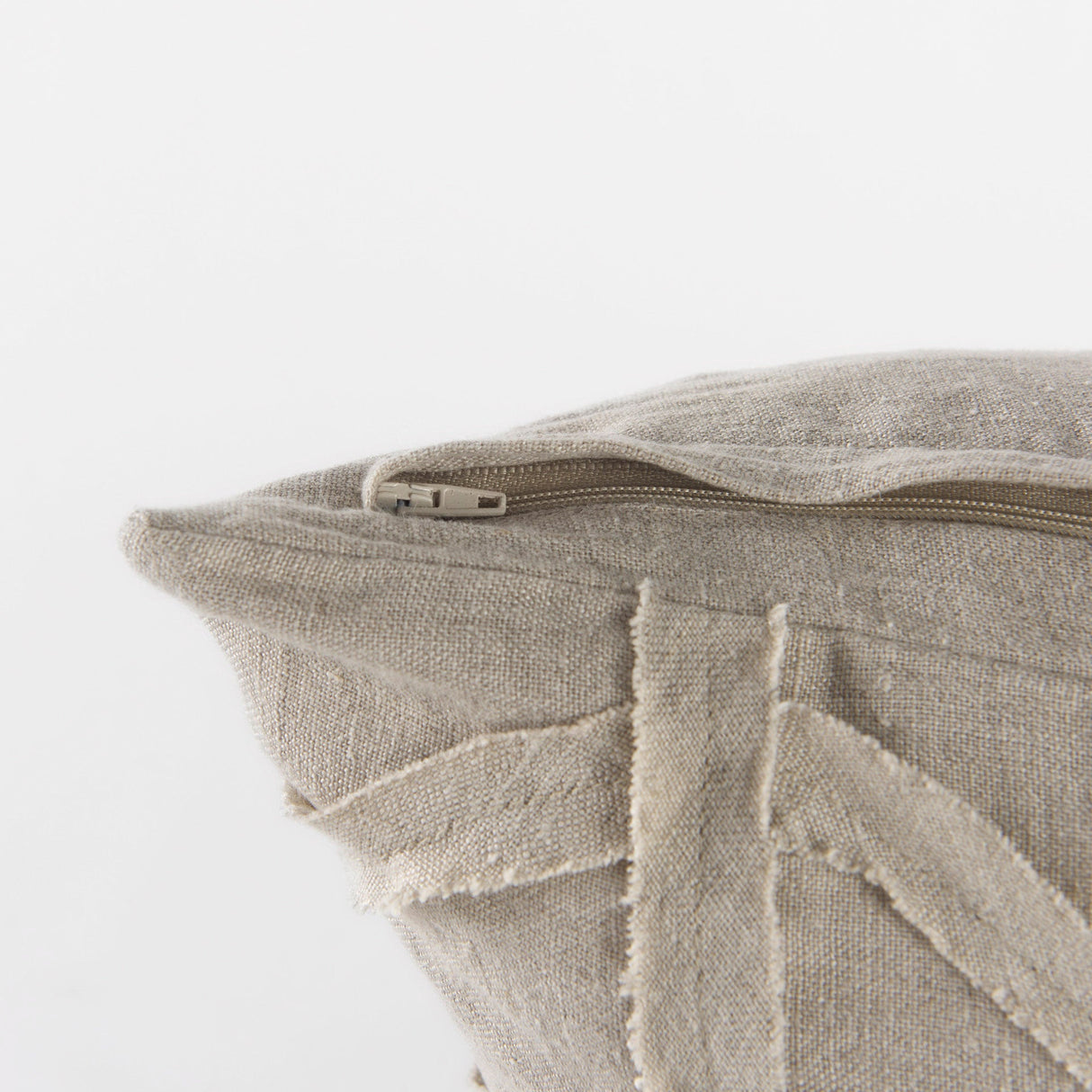 Ivivva Beige Fabric Textured Decorative Pillow Cover by Mercana at Eve Furniture