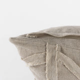 Ivivva Beige Fabric Textured Decorative Pillow Cover by Mercana at Eve Furniture