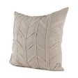 Ivivva Beige Fabric Textured Decorative Pillow Cover by Mercana at Eve Furniture