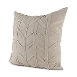 Ivivva Beige Fabric Textured Decorative Pillow Cover by Mercana at Eve Furniture