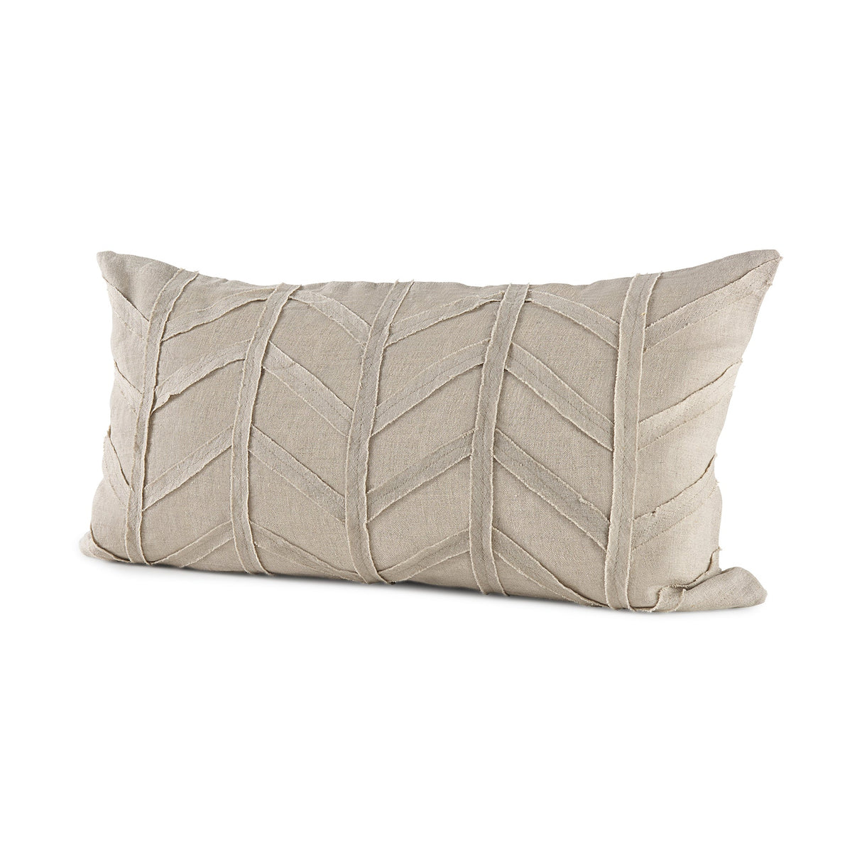 Ivivva Beige Fabric Textured Decorative Pillow Cover by Mercana at Eve Furniture