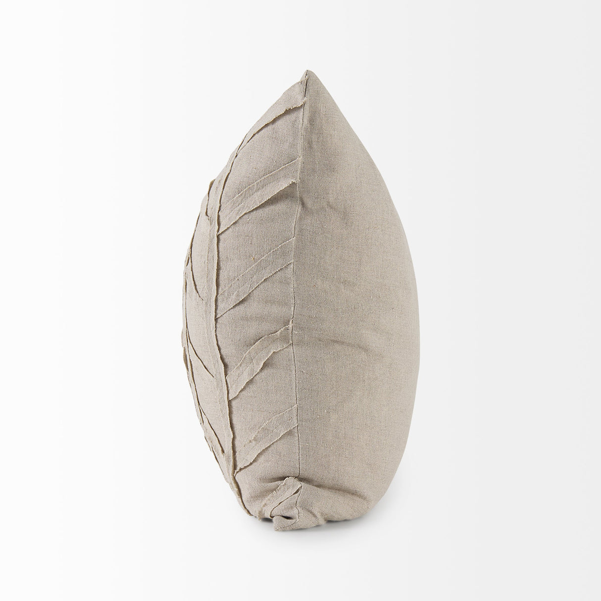 Ivivva Beige Fabric Textured Pillow Cover w/Non-Allergen Filler, Set of 2 by Mercana at Eve Furniture