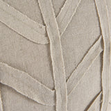 Ivivva Beige Fabric Textured Pillow Cover w/Non-Allergen Filler, Set of 2 by Mercana at Eve Furniture