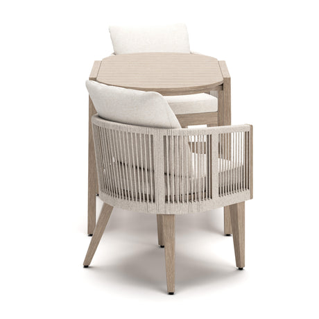 Ivory Vine Beige 3-Piece Outdoor Dining Set by Ashley at Eve Furniture